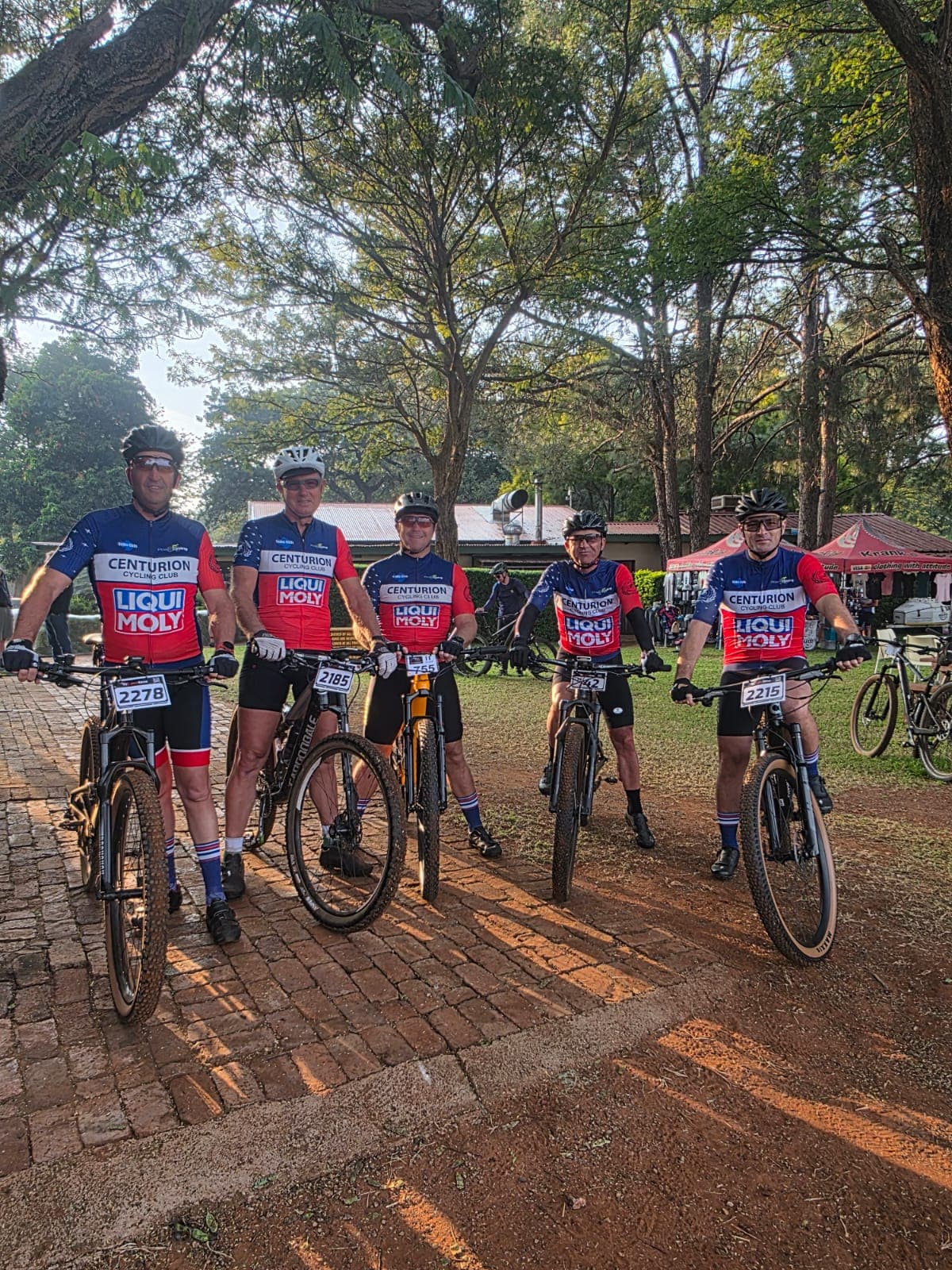Centurion Cycling Club members on a ride